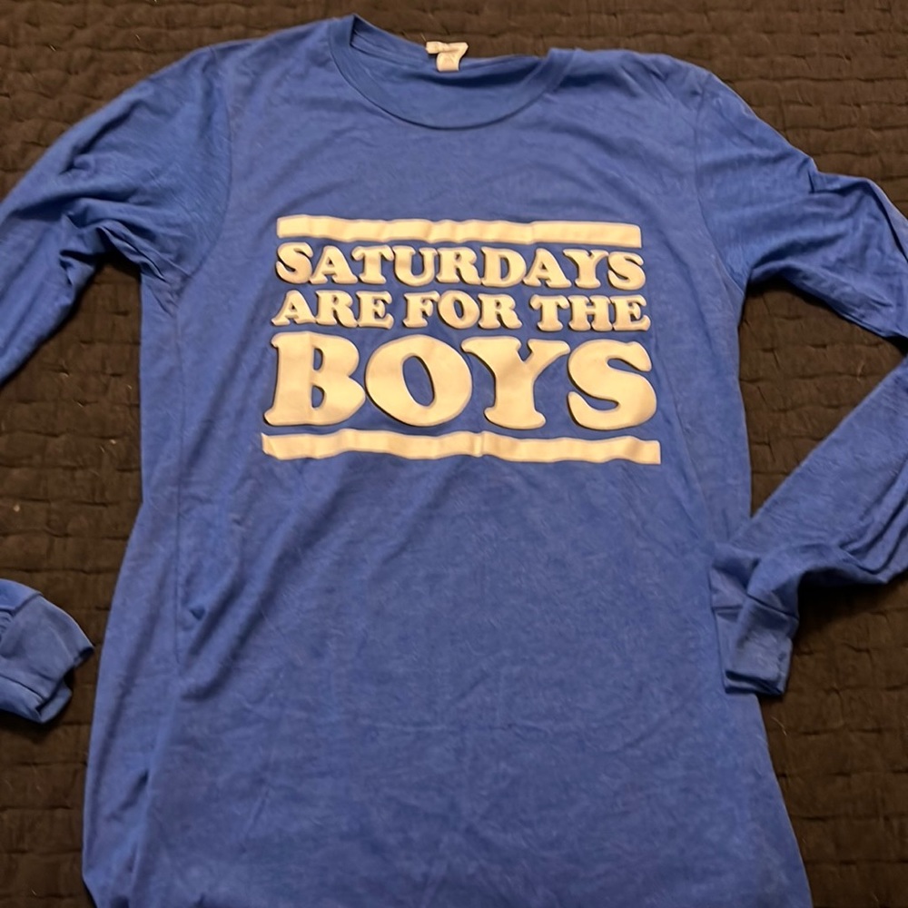 Saturdays are for the boys long sleeve tee